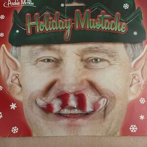 HOLIDAY MUSTACHE!!! Super cute!!